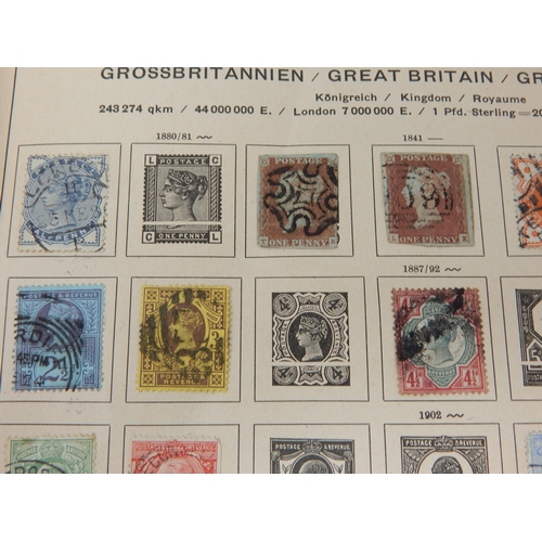 176 - 1944 Schaubek Album Containing a Wide Selection of World Stamps Including GB: QV - KGVI. Sorting Wil... 