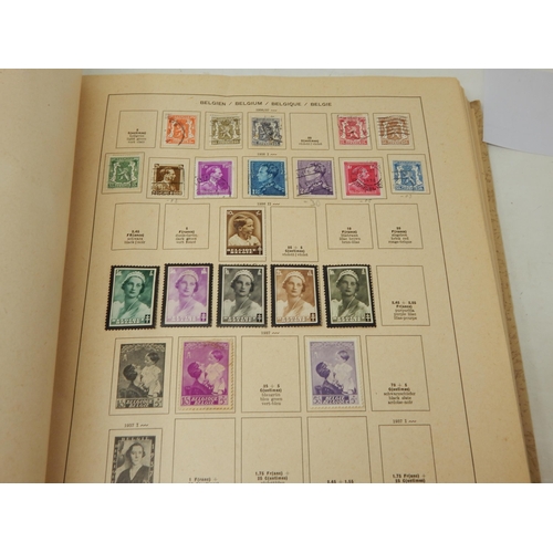 176 - 1944 Schaubek Album Containing a Wide Selection of World Stamps Including GB: QV - KGVI. Sorting Wil... 