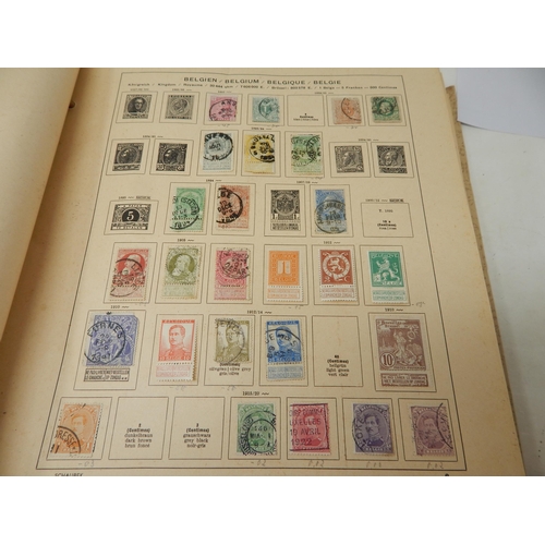 176 - 1944 Schaubek Album Containing a Wide Selection of World Stamps Including GB: QV - KGVI. Sorting Wil... 