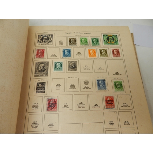 176 - 1944 Schaubek Album Containing a Wide Selection of World Stamps Including GB: QV - KGVI. Sorting Wil... 