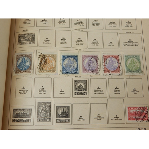 176 - 1944 Schaubek Album Containing a Wide Selection of World Stamps Including GB: QV - KGVI. Sorting Wil... 