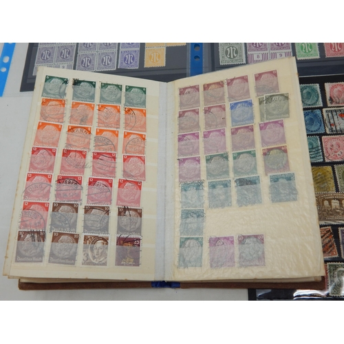 177 - Large Quantity of German Stamps in Album & Blocks on Sheets etc Including WWII Adolf Hitler together... 