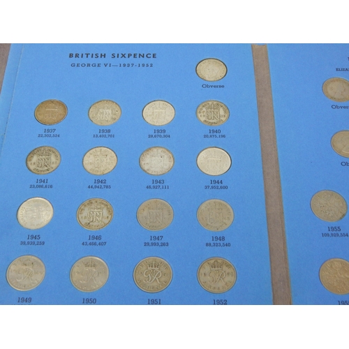 173 - Whitman Folders Containing Pre-1947 Silver Half Crowns, Florins, Shillings & Sixpences weighing 1140... 