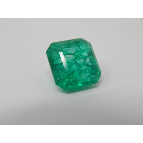 227 - A 10.27ct Square Cut Emerald with G.I.L Certificate of Authenticity