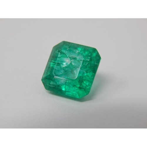 227 - A 10.27ct Square Cut Emerald with G.I.L Certificate of Authenticity