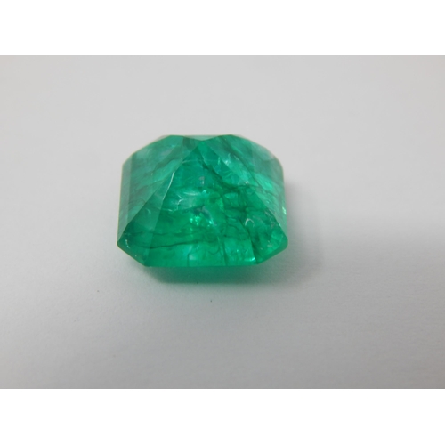 227 - A 10.27ct Square Cut Emerald with G.I.L Certificate of Authenticity