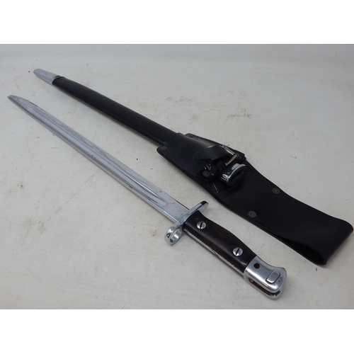 548 - Replica 1907 Bayonet & Scabbard. Length 60cm overall