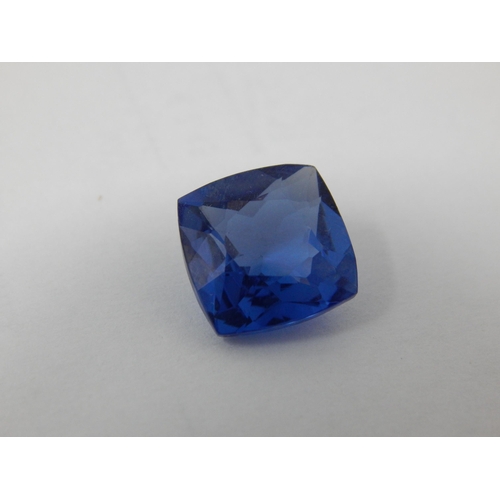 402 - A 10.37ct Cushion Cut Tanzanite with G.I.L Certificate of Authenticity.