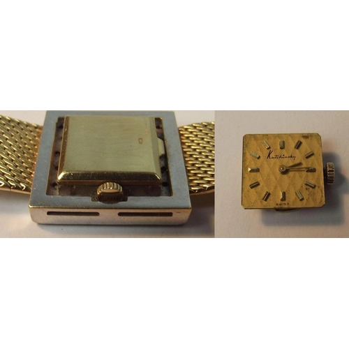 232 - 18ct Gold & Diamond Kutchinsky Ladies Wrist Watch  c.1967

A stunning ladies manual wristwatch of 18... 