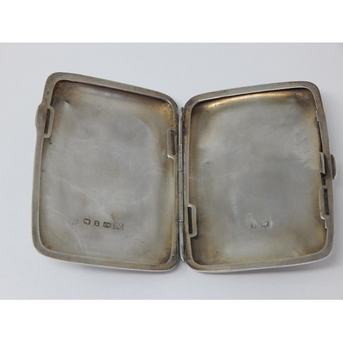 238 - Victorian Silver Cigarette Case: Hallmarked Birmingham 1899 by THH & Co: Weight 60.3g