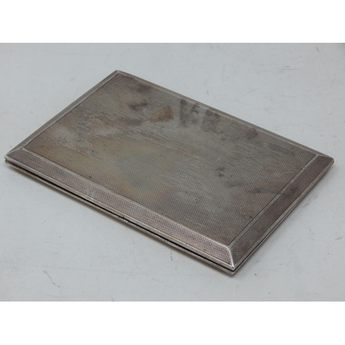 306 - Asprey & Co Silver Cigarette Case with Slide Action Opening Hallmarked London 1952 by Asprey & Co: M... 