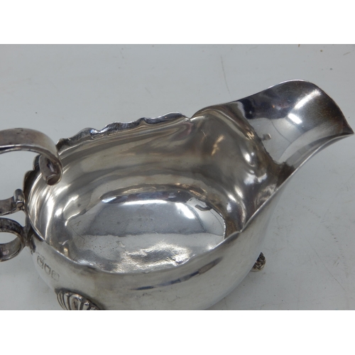 316 - Victorian Silver Gravy Boat Hallmarked London 1899 by Thomas Bradbury: Weight 162g