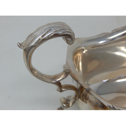 325 - Large Silver Gravy Boat Hallmarked Birmingham 1965 by Hampton Utilities: Weight 216g