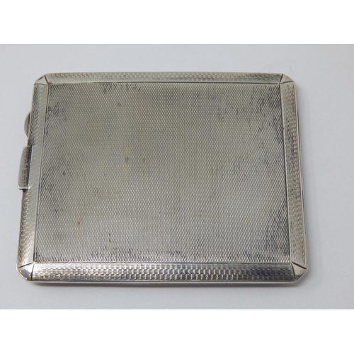 332 - Silver Cigarette Case Hallmarked Chester 1932 by Turner & Simpson: Measures 9.8cm x 8.2cm: Weight 10... 