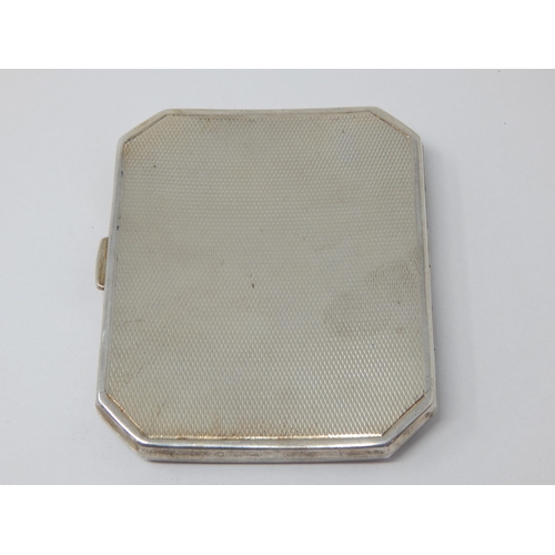 333 - Silver Cigarette Case Hallmarked Birmingham 1936 by BBS Ltd: Measures 8.5cm x 7.0cm: Weight 96g