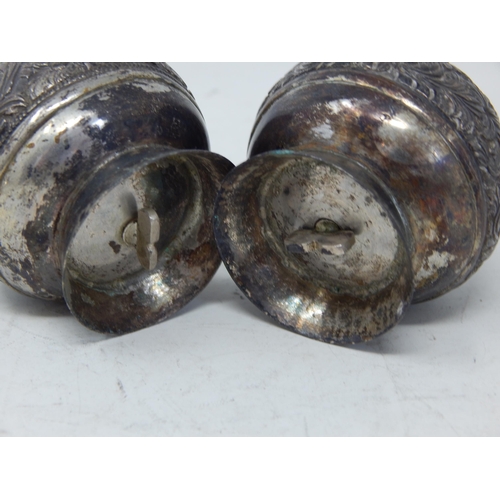 362 - Pair of Oriental Silver Condiments: Weight 112g