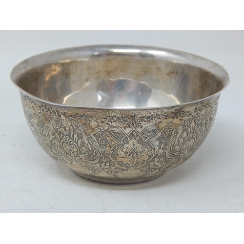 363 - Oriental Silver 84 Standard Bowl: Measures 9.5cm diameter: Weight 96g