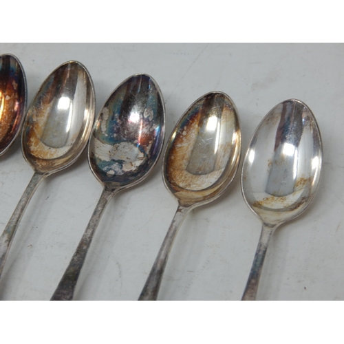 367 - Set of 6 Foreign Silver Spoons: Length 11cm: Weight 98g