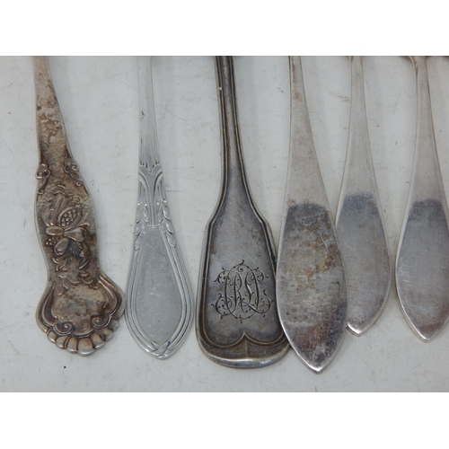 369 - Quantity of Foreign Silver Serving Spoons, Forks etc: Weight 440g