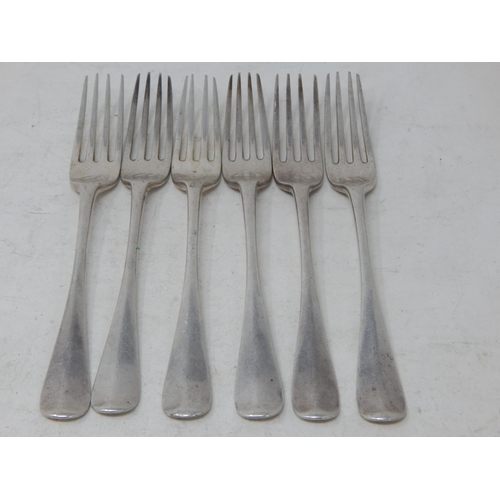 388 - 6 x Victorian Silver Dessert Forks Hallmarked London 1882 by George Adams: Length 16.5cm: Weight 260... 