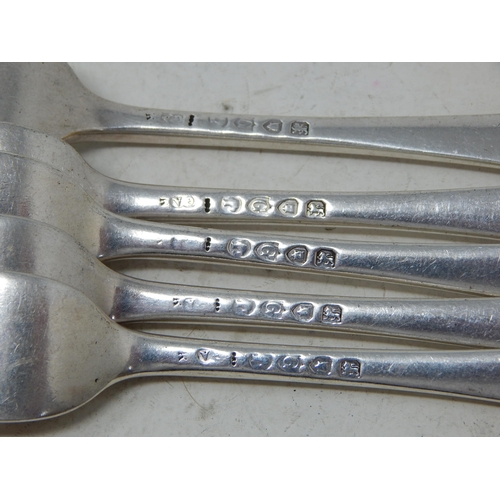 389 - 5 x Victorian Silver Dinner Forks Hallmarked London 1882 by George Adams: Length 19.2cm: Weight 362g