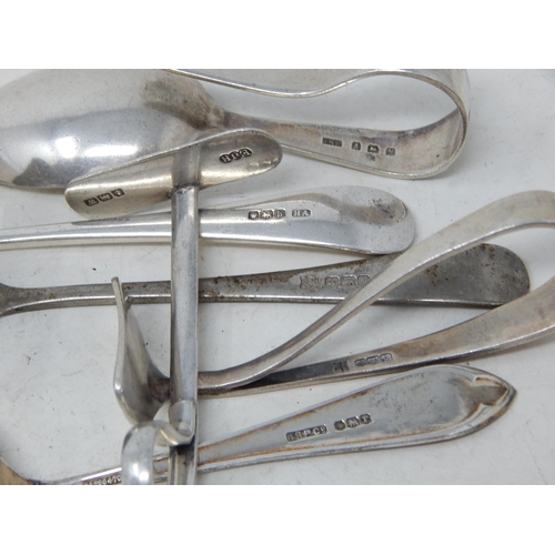 396 - Quantity of Hallmarked Silver Pushers & Spoon: Various Dates & Makers: Weight 110g