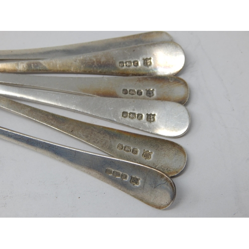 246 - Set of 6 Silver Coffee Spoons Hallmarked Sheffield 1924 by Thomas Bradbury: Weight 72g