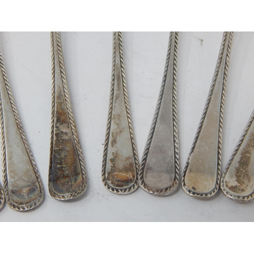 250 - Set of 10 Silver Coffee Spoons: Various Dates & Makers: Weight 120g