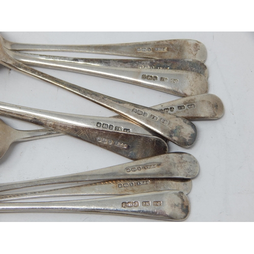 250 - Set of 10 Silver Coffee Spoons: Various Dates & Makers: Weight 120g