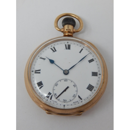 61 - 9ct Gold Hallmarked Pocket Watch total weight 88g