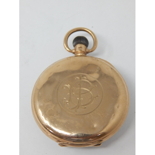 61 - 9ct Gold Hallmarked Pocket Watch total weight 88g