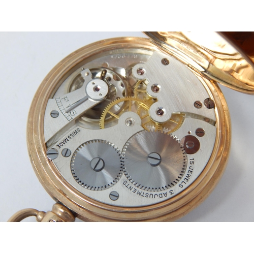 61 - 9ct Gold Hallmarked Pocket Watch total weight 88g