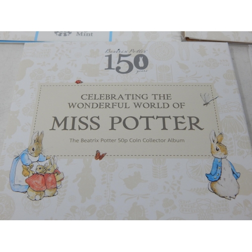 31 - Celebrating the Wonderful World of Miss Potter set of five 5op coins in folder; 150th Anniversary of... 