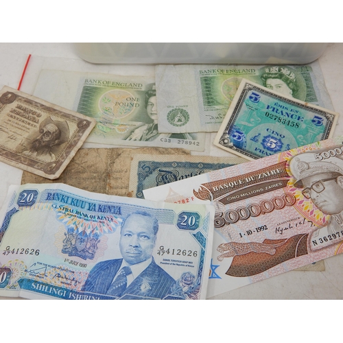 53 - Bank of Zaire 5 Million Zaire banknote dated 1 October 1992; a selection of World coins and other mi... 