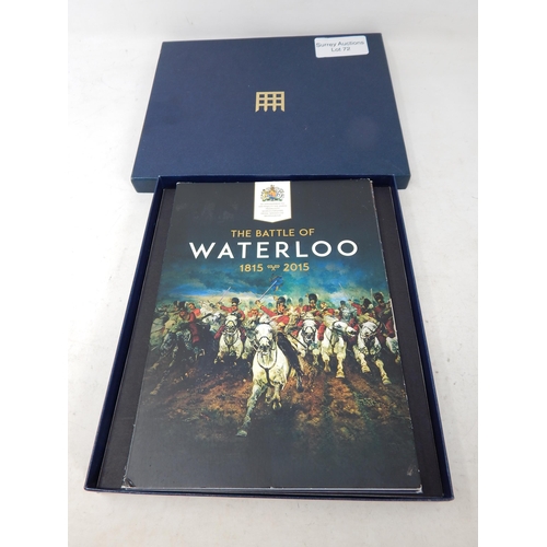 72 - The Battle of Waterloo 1815-2015 Commemorative Medal Set in presentation folder including the 14 Car... 