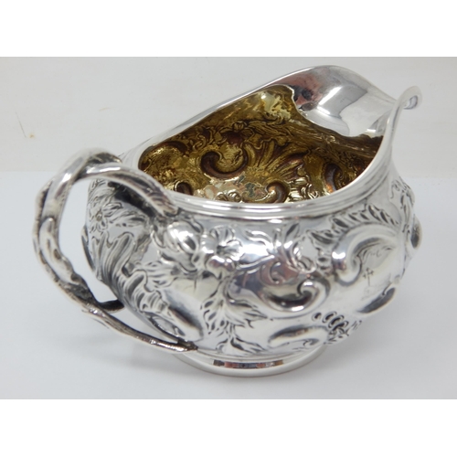 215 - Victorian silver cream jug, London 1844, Charles & George Fox, 6.3oz