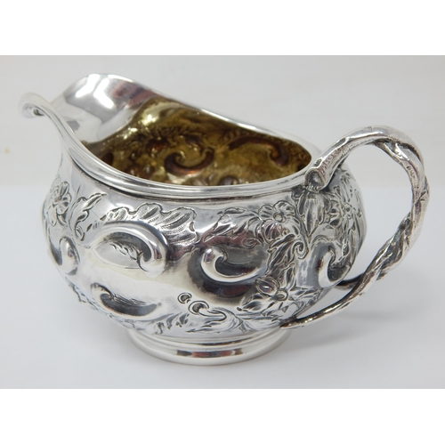 215 - Victorian silver cream jug, London 1844, Charles & George Fox, 6.3oz