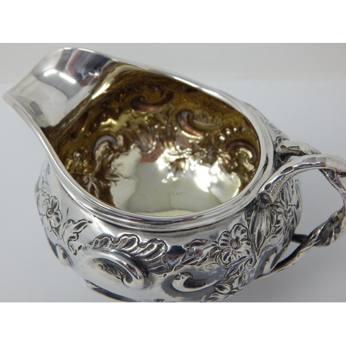 215 - Victorian silver cream jug, London 1844, Charles & George Fox, 6.3oz