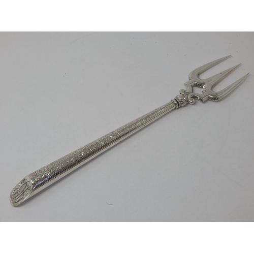 264 - Victorian silver bread fork, Birmingham 1898, AL Ltd, 41g