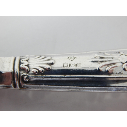 265 - Elizabeth II silver handled bread knife, Sheffield 1967, Harrison Brothers