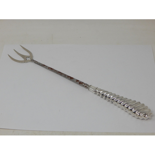 266 - Victorian silver toasting fork, Birmingham 1888, Adie & Lovekin Ltd