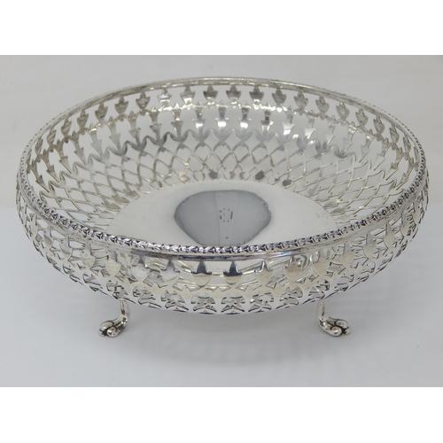 270 - George V silver circular fruit bowl, Birmingham 1918, Collingwood & Sons Ltd, 10oz