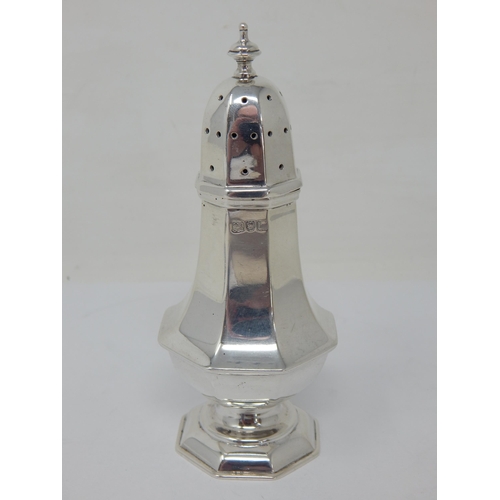 273 - Edward VII silver sugar caster, London 1906