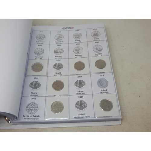 51 - A Coin Collector's Date Run Folder containing a large range of Decimal Commemorative coinage includi... 