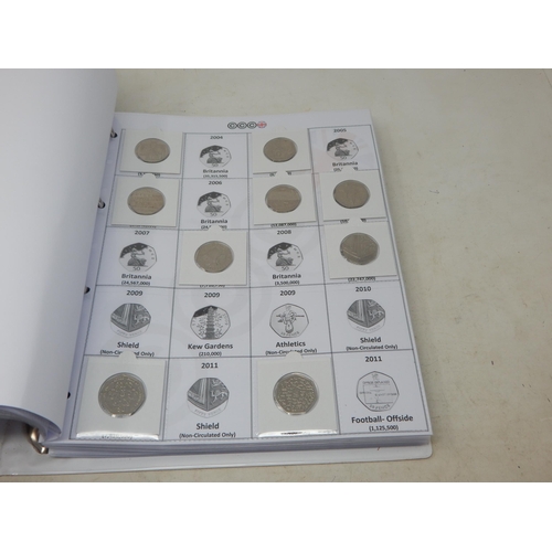 51 - A Coin Collector's Date Run Folder containing a large range of Decimal Commemorative coinage includi... 