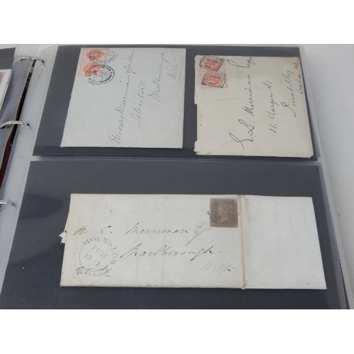 87 - An important collection of early Postal History including Queen Victoria stamps on covers; Edward VI... 