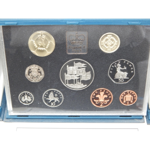 89 - UK Proof Sets 1993, 1994, 1995, 1996, 1997, 1998 all brilliant, about as struck, and housed in Royal... 