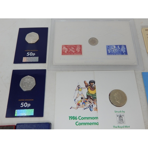 93 - Festival of Britain 30th Anniversary 1951-1981 coin and stamp set in Sandhill case;  United Nations ... 