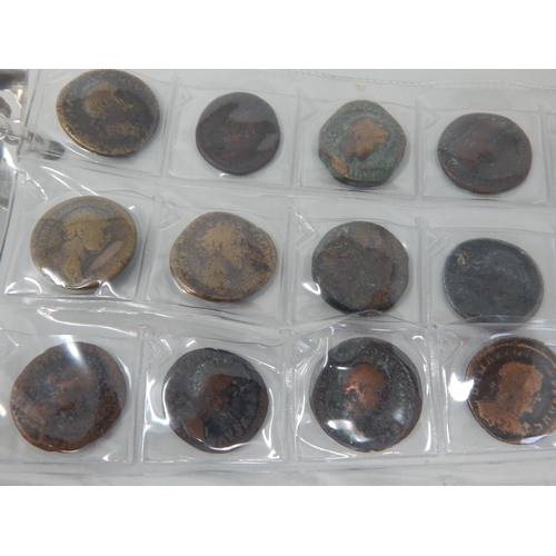 115 - An important collection of Ancient coins housed in Collectors album (153 coins) sorting will reward