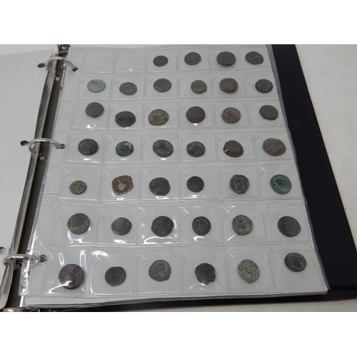 115 - An important collection of Ancient coins housed in Collectors album (153 coins) sorting will reward